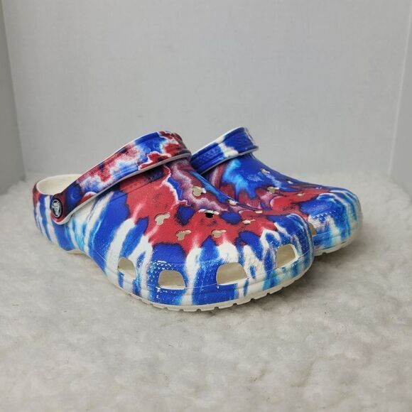 Crocs Disney Mickey Mouse Tie-Dye Americana Unisex Clogs - Picture 1 of 9